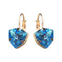 Earrings "Bermuda Triangle (Aquamarine Blue)" with Swarovski™ crystals